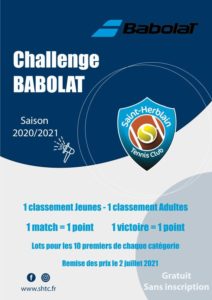 Le Challenge Babolat : une nouveauté du SHTC !
